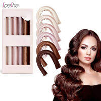 ใหม่6ชิ้น Flexi แท่งซาตินครอบคลุมลูกกลิ้งผมไม่มีความร้อนผม Curlers Heatless หยิกนอนนุ่มคาดศีรษะ DIY ผมเครื่องมือจัดแต่งทรงผม