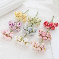 ♤✙▩ 18PCS Artificial Flowers Foam MINI Roses Bouquet Home Garden Decoration Christmas Garland Handmade Candy Box Decorate Wedding