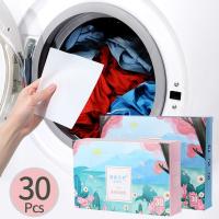 [HOT XIJXLKLKWMN 516] 30ชิ้นเม็ดซักผ้าผงซักฟอกแผ่นเข้มข้นซักผ้าผงแผ่นสำหรับเครื่องซักผ้าซักรีดอุปกรณ์ทำความสะอาด