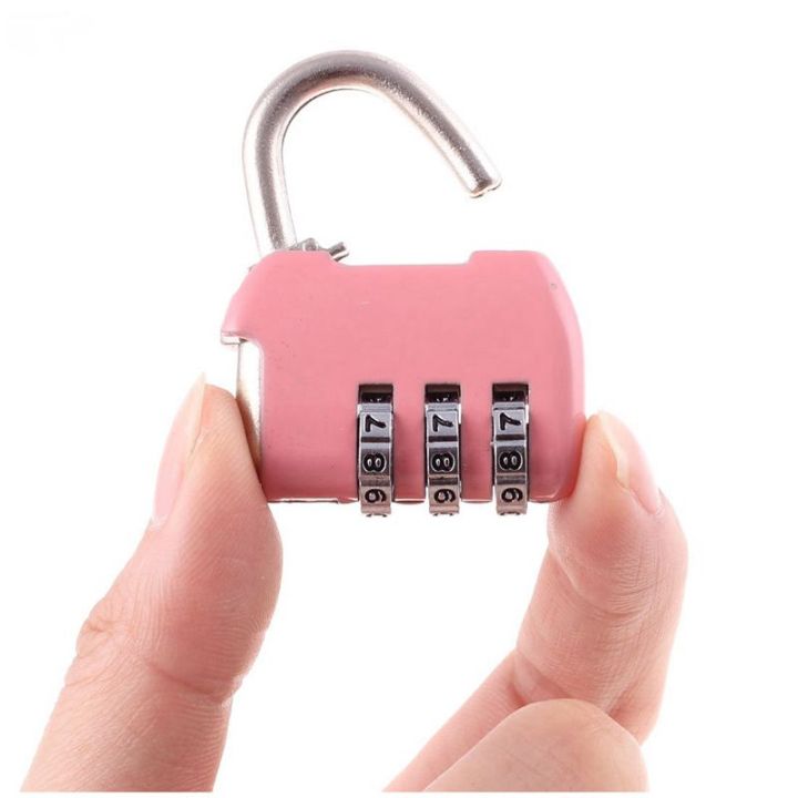 luggage-box-resettable-combination-lock-padlock-3-digit-number-pink