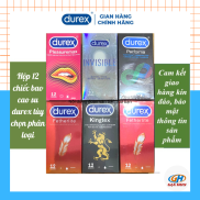 Hộp 12 bao cao su Durex tùy chọn phân loại