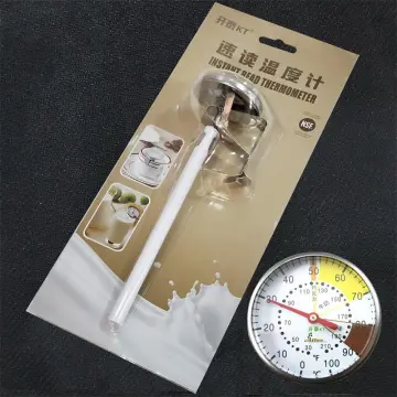 Milk Frothing Thermometer Coffee Maker Kitchen Instant Temperature with Jug  Clip