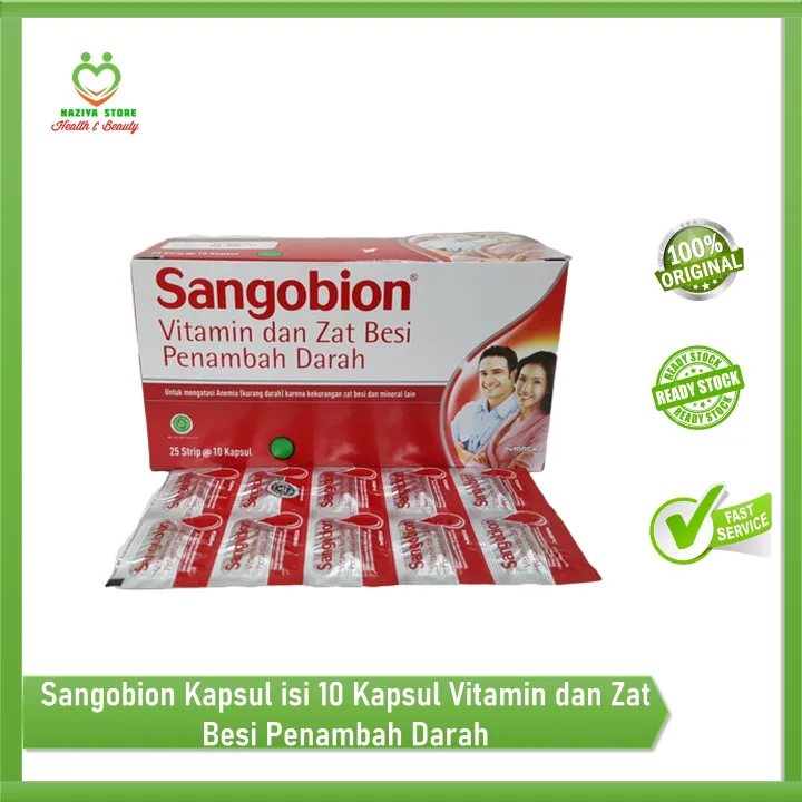 SANGOBION KAPSUL Suplemen Zat Besi Penambah Darah Anemia Multivitamin ...