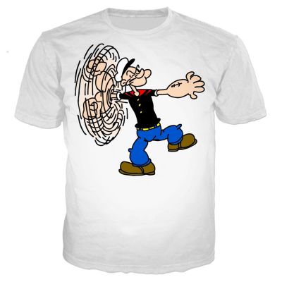 2023 summer Popeye t shirt men/women 3D printed t-shirts casual Harajuku style tshirt streetwear tops dropshipping Men clothing