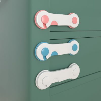 ○¤ Child Safety Plastic Cabinet Lock Baby Protection From Children Safe Locks Anti pinch hand for Security Drawer Latches