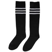 Old School White Stripe on Black Knee High Athletic Sports Tube Sock / Great for Soccer or Any Sports, Also Makes A Good Boot Sock