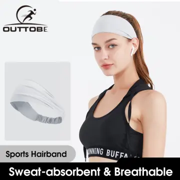 Unisex Thin Elastic Sports Yoga Gym Anti Slip Headband Rubber Hair Band  Headw !
