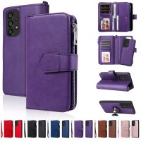 Wallet Card Slots Handbag Leather Case For Samsung Galaxy A04s A12 A13 A22 A23 A32 A33 A52 A53 A73 S23 S22 Ultra S21 Plus S20 FE