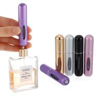 5ml Refillable Mini Perfume Spray Bottle Aluminum Spray Atomizer Portable Travel Cosmetic Container Perfume Bottle Travel Size Bottles Containers Trav