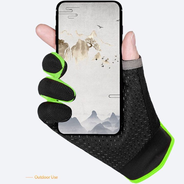 summer-cycling-gloves-men-mesh-breathable-thin-fishing-gloves-anti-slip-half-finger-sports-bicycle-gloves