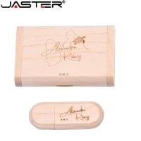 JASTER wooden usb flash drive Flip box pen drive USB 2.0 4GB 8GB 16GB 32GB 64GB External storage memory stick(10 PCS free LOGO)