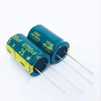 200PCS-50pcs 4700uF 25V 25V4700UF 16X25mm Aluminum Electrolytic Capacitor  high-frequency crystal Capacitor