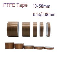 PTFE Tape 0.13/0.18mm 300 Degree High Temperature Resistance Adhesive Tape Cloth Heat Insulation Sealing Machine 1Roll/10M Adhesives Tape