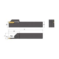 CNC Cutting Tools Holder And Grooving Lathe Lengthened MGEHR2525-4