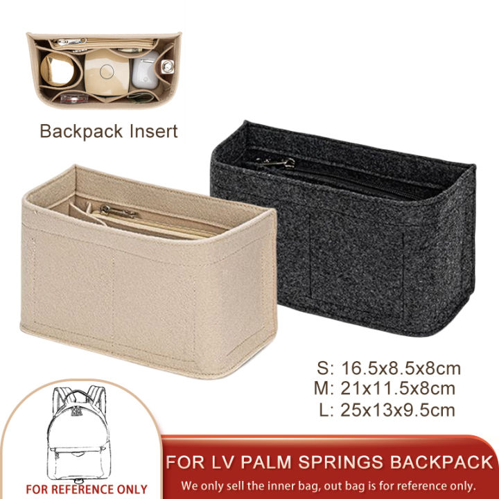 Fits For PALM SPRING Mini Backpack Storage Bags Felt Makeup Bag