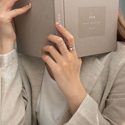 แหวนแฟชั่น สไตล์เกาหลี สำหรับผู้หญิง 7 ชิ้นชุด