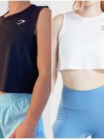 MASTER BUNNY GYMSHARK yoga sports vest running fitness vest cover-up quick-drying fitness clothes sleeveless body top