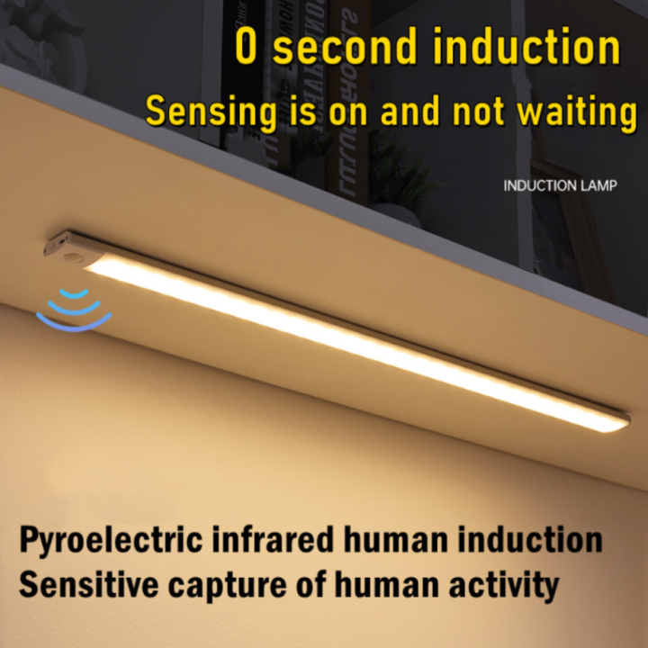 ร้อน-uookzz-ตู้แสง-usb-ชาร์จ-motion-sensor-ไฟ-led-สำหรับห้องครัวตู้เสื้อผ้าตู้แสง10เซนติเมตร20เซนติเมตร40เซนติเมตร60เซนติเมตร-led