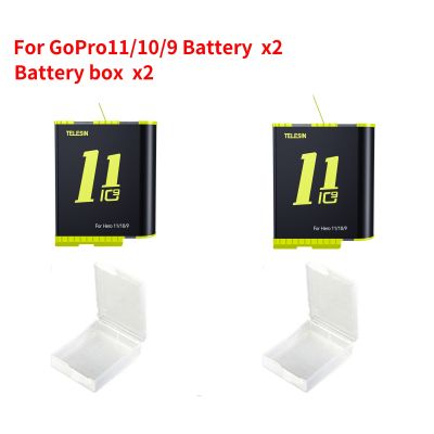 2สีเหลือง-B 2สีเหลือง-B J76 Telescopin แบตเตอรี่1750Mah สำหรับ Gopro 3วิธีชาร์จเร็วกล่องกล่องเก็บของทีเอฟที่ชาร์จสำหรับ Gopro 11 Hero 10 9กล้องแอคชั่นแคมเมราอุปกรณ์เสริม