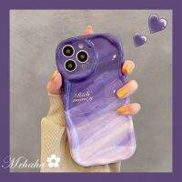 Mrhaha เคสครีมแฟชั่นสำหรับ Realme C55 C35 C11 5 5S 5i 6i 8i C33 C20 C31 C21 C25 C21Y C12 C25s ลายหินอ่อนสีม่วงไล่ระดับสีคุณภาพสูงเคสโทรศัพท์ที่สวยงามปกป้องกันซิลิโคน?คลังสินค้าพร้อม