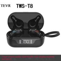 Bluetooth Headset New T8 In-ear Binaural Sports Touch Bluetooth 5.0tws Wireless Matte Texture Hifi 3d Surround Sound Quality