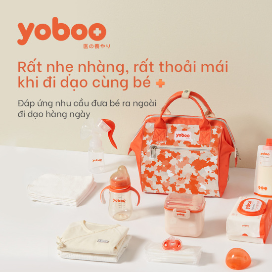 Túi đựng bỉm sữa đeo chéo yoboo - chống nước - chất lượng nhật bản - ảnh sản phẩm 1