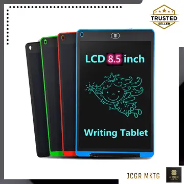 Kids Toy Lcd Writing Pad Electronic Small Blackboard 8.5 Inch With Pen Gift Sketch  Pad Erase Portable Drawing Pad Blue