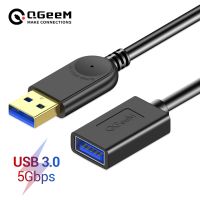 QGeeM USB Kabel Ekstensi Kabel Kecepatan Super USB 3.0 Kabel Male To Female 1M 2M 3M Data sync USB 2.0 Extender Perpanjangan Kabel USB