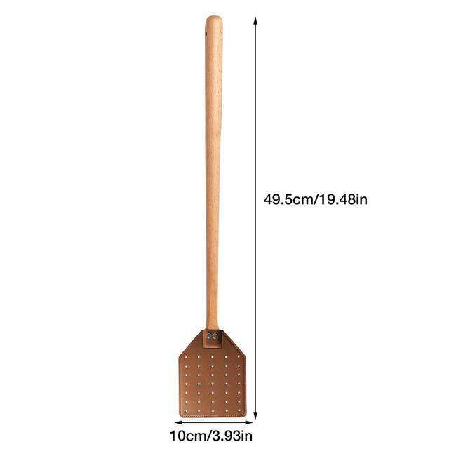 fly-swatter-mosquito-swatter-long-handle-pu-leather-flyswatter-flapper-insect-killer-indoor-bees-swatters-for-kitchen-bedroom