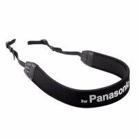 For PANASONIC สายคล้องกล้อง แบบนิ่ม Neoprene สายสีดำ/อักษรขาว (1379)