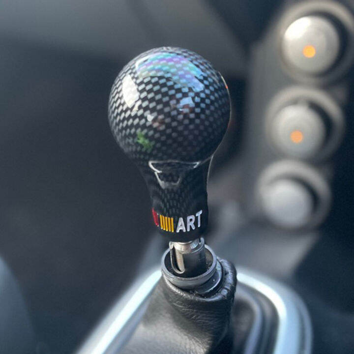 ralliart-universal-5-6ความเร็วเกียร์อัตโนมัติ-shift-knob-ห่วงพ่วงลากรถรถเกียร์ธรรมดา-mt-สำหรับ-mitsubishi