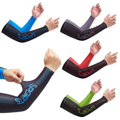 Sun UV Protection Arm Sleeves for Men Football Basketball Cycling Cooling Ice Sleeve Outdoor Sports Running Fishing Arm Cover Sleeves
