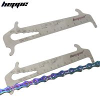 HEPPE Bicycle Chain Wear Checker Indicator Repair Tool Mountain Road Bike Chains Gauge Measurement Ruler Chain Repair Tool