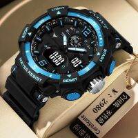 TVOVT new brand watch domineering mens watch double display multi-functional swimming waterproof sports stopwatch timing junior high school