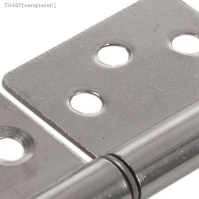 ❡♧卐 3 Inch Silver Tone Stainless Steel 360 Degree Rotating Window Door Flag Hinge 4 Pieces