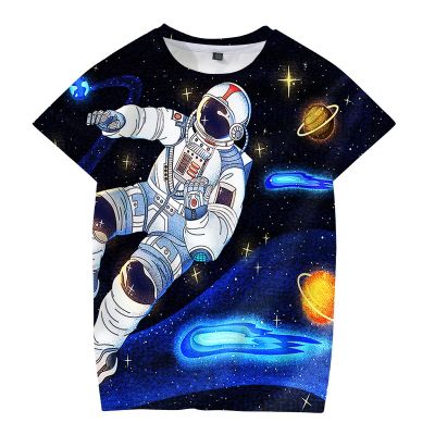 2023 Science Fiction Astronaut 3D T shirt Boy Girl Kids Fashion Streetwear casual short sleeve Children Printed Cool Top