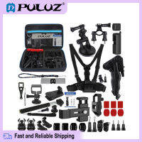 【New in stock】 PULUZ 43 in 1 Accessories Total Ultimate Combo Kits for DJI Osmo Pocket with EVA Case (Chest Strap + Wrist Strap + Suction Cup Mount + 3-Way Pivot Arms + J-Hook Buckle + Grip Tripod Mount + Surface Mounts + Bracket Frame + Screen Film + Sil