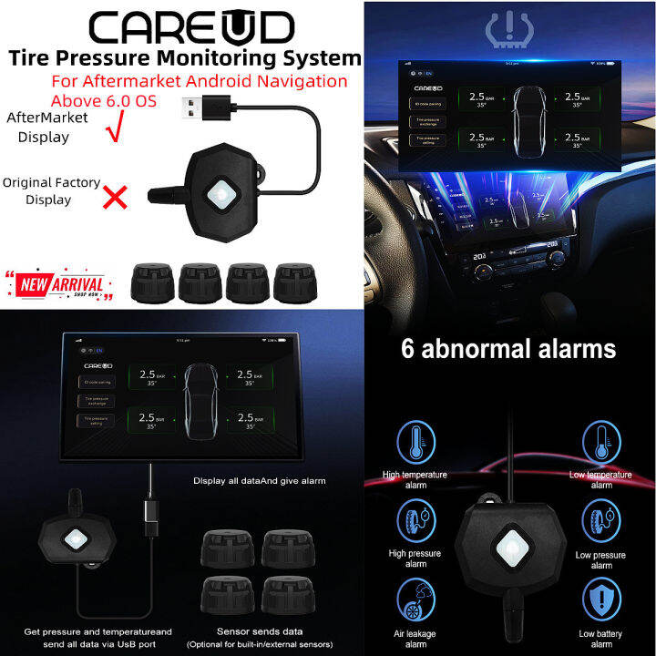 CAREUD H300WF External USB Android Car TPMS Wireless Transmission