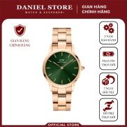 Đồng hồ Nam Nữ Daniel Wellington Iconic Link Rosegold Green - Daniel Store