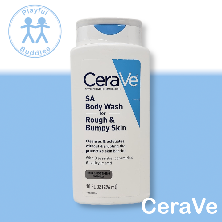 CeraVe SA Body Wash for Rough & Bumpy Skin 10 fl oz (296 ml) Lazada PH