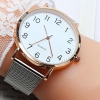 Fashion Women Watch Quartz Steel Mesh Band Simple Arabic Number Student Watches Ladies Clock Reloj Mujer