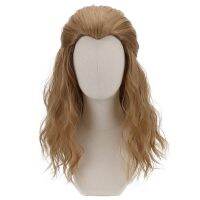 【CW】 Blonde Wavy Synthetic Hair Resistant Wigs for Men Costume  Comic Movie