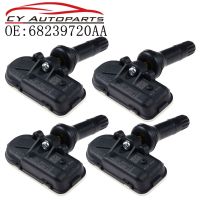 เซนเซอร์วัดความดันยางใหม่2023 ☆ 4ชิ้นสำหรับ Jeep Cherokee Ram 1500 2500 3500 434MHz 68239720AA TPMS