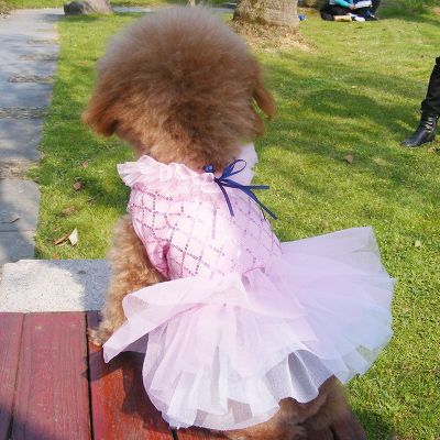 Fashion Princess Pet Clothes Sequin Dress T-shirts Lovers Suit Small Medium Cat Dog Clothes Pet Supplies Dog Skirts Dresses