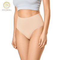 DELIMIRA Womens Tummy Control Panties Seamless Plus Size Shapewear High-Waist Lightweight Breathable