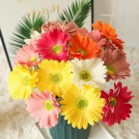 【DT】 hot  Artificial Flower Easy To Maintain Fake Flower Anti-fading Simulation Flower Realistic Simulated Gerbera Flower Hotel Supply