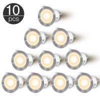 10PCS 6W 500LM 32mm SMD2835 LED Deck Lights EU/US/UK Plug Outdoor Garden Pathway Decor Underground light Waterproof Lamp