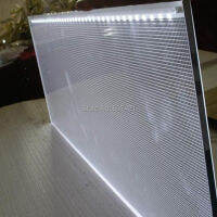 4mm Single Sided Laser Engraving LuLight Guide Panel,LGP Transparent Acrylic Panel for Led Light Boxes(30x30cm)