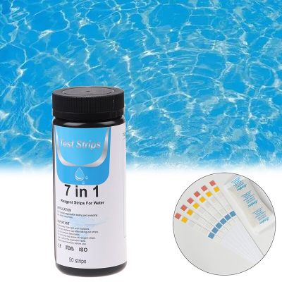 50strips/Box 7 in1 Aquarium Fish Tank Water Tropical PH Test Strips Kit Nitrite Nitrate Pet Supplies Inspection Tools
