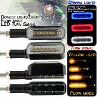 Lámpara De Señal Para Motocicleta,Luces Intermitentes LED De Dos Colores Para Moto,Frenos Flexibles Regulares,Universales